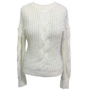 BP Cream Cable Knit Pullover Sweater Size Small